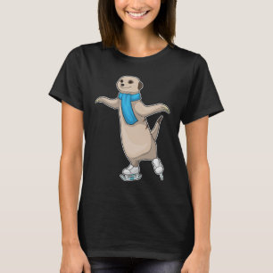 T-shirt Meerkat Patinage sur glace Patinage sur glace Pati