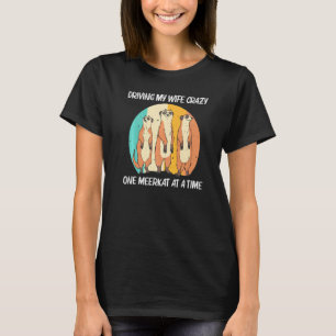 T-shirt Meerkat Pour Hommes Papa Retro Faune Zoo Animaux
