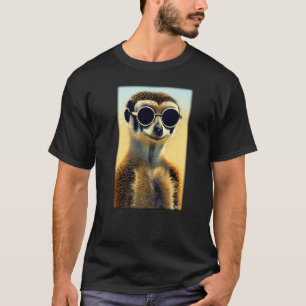 T-shirt Meerkat Zoo Animaux Nature Animaux sauvages Surika