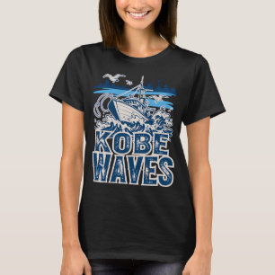 T-shirt Méfiez-vous de l'art de requin kraken nautique vin