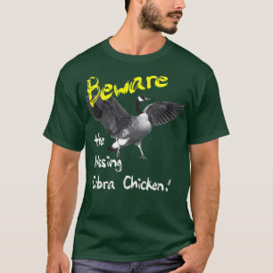 T-shirt Méfiez-vous du chandail de poulet Cobra en baiser