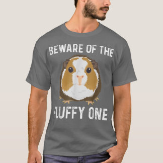 T-shirt Méfiez-Vous Du Fluffy One Fuuny Cute Guinea Pig