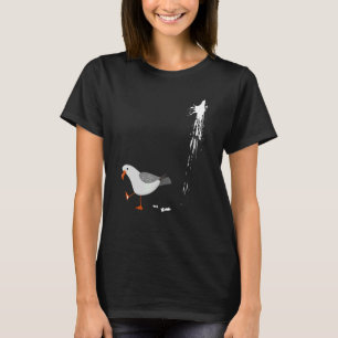 T-shirt Méfiez-vous Mouette Albatros Oiseau Crack Gull Bea