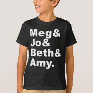 T-shirt Meg & Jo & Beth & Amy Les Petites Femmes Littéra