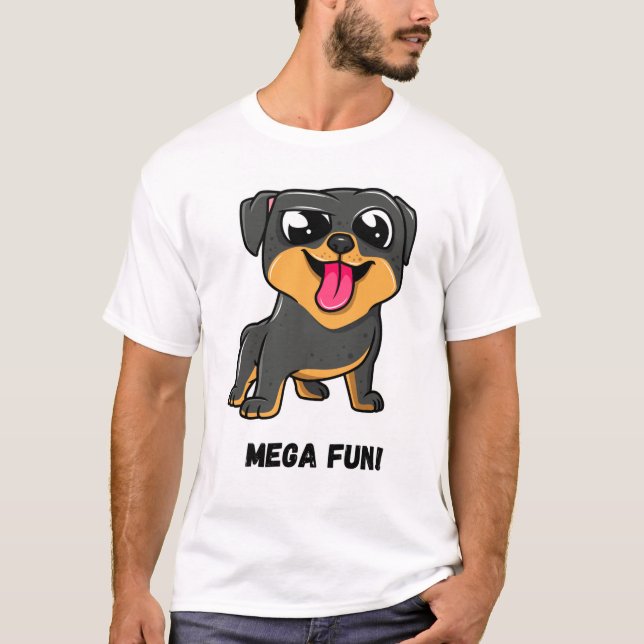 T-shirt Mega Fun ! Chien drôle (Devant)