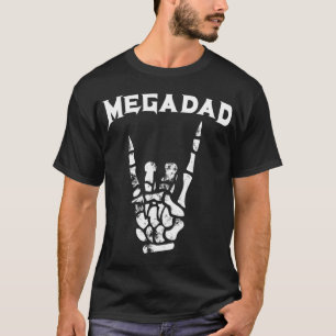 T-shirt Megadad Rock Heavy Metal Guitar Papa