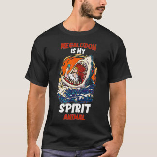 T-shirt Megalodon Est Mon Esprit Animal Drôle Amateurs de 