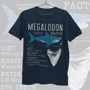 T-shirt Megalodon Faits