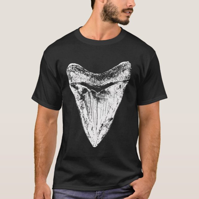 T-shirt Megalodon Tooth Shark Lover Cadeau Meg Sharks Foss (Devant)