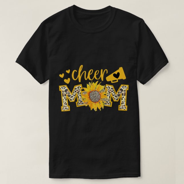 T-shirt Megaphone mignonne Tournesol léopard Cheetah (Design devant)