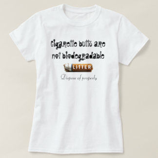 T-shirt Mégot = ordures toxiques