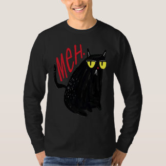 T-shirt Meh Cat non impressionné