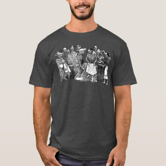 T-shirt Meican Calaca Skeleton Dance Party