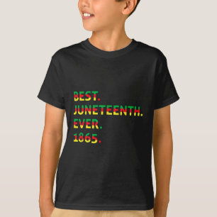 T-shirt Meilleur 18e jour 1865 Noir afro-américain F