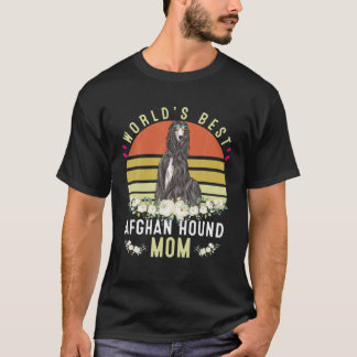 T-shirt Meilleur Afghan Hound Maman Dog Mama Funny