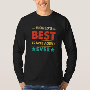 T-shirt Meilleur agent de voyage de Retro World de tous le