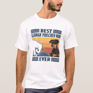 T-shirt Meilleur Allemand Pinscher Maman Jamais Drôle Chie