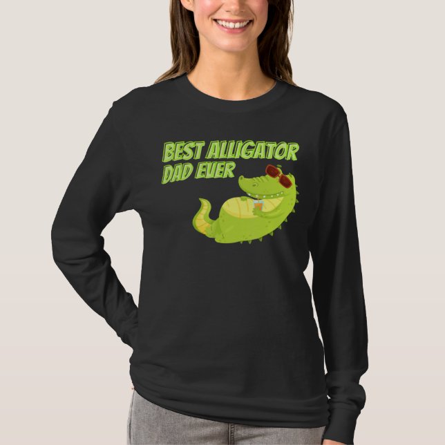 T-shirt Meilleur Alligator Papa Jamais Animaux Sauvages Ac (Devant)