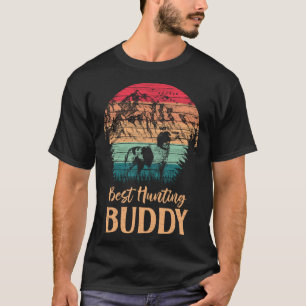 T-shirt Meilleur Ami De Chasse Bretagne Espagnol Wildernes