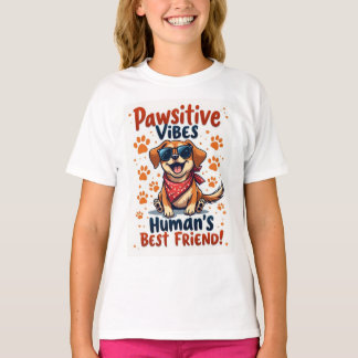 T-shirt Meilleur Ami de l'Homme Chien Mignon