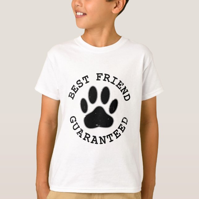 T-shirt Meilleur Ami Garanti De Chien En Perte (Devant)