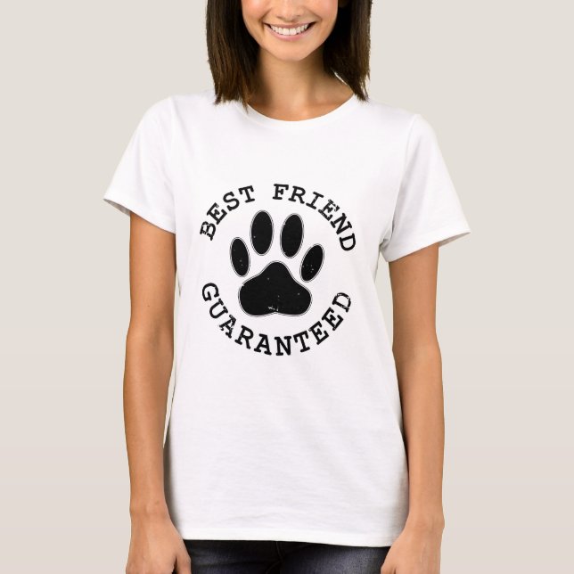 T-shirt Meilleur Ami Garanti De Chien En Perte (Devant)