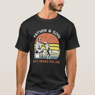 T-shirt Meilleur Ami Pour La Vie Pêche Père Et Fils Vintag