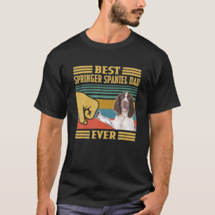 T-shirt Meilleur Anglais Springer Spaniel Papa Jamais Fêt