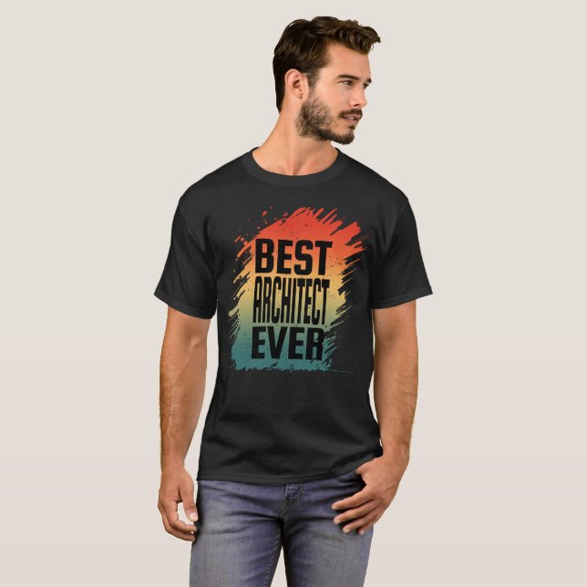 T-SHIRT MEILLEUR ARCHITECTURE JAMAIS (Devant entier)
