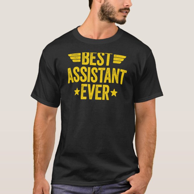 T-shirt Meilleur assistant jamais 3 (Devant)