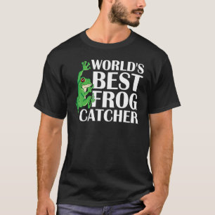 T-shirt Meilleur attrapeur de grenouilles au monde avec la