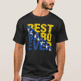 T-shirt Meilleur Babo Jamais Papa Bosniaque Père Bosnie Dr