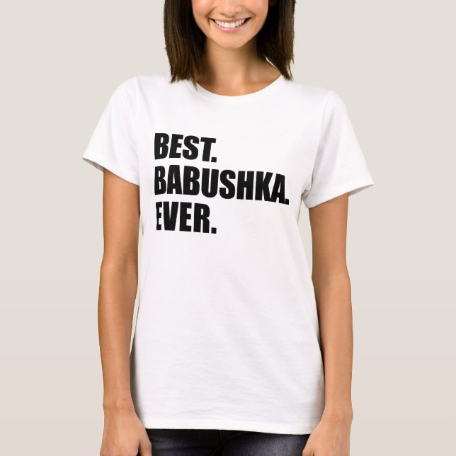 T-shirt Meilleur Babushka jamais (Devant)