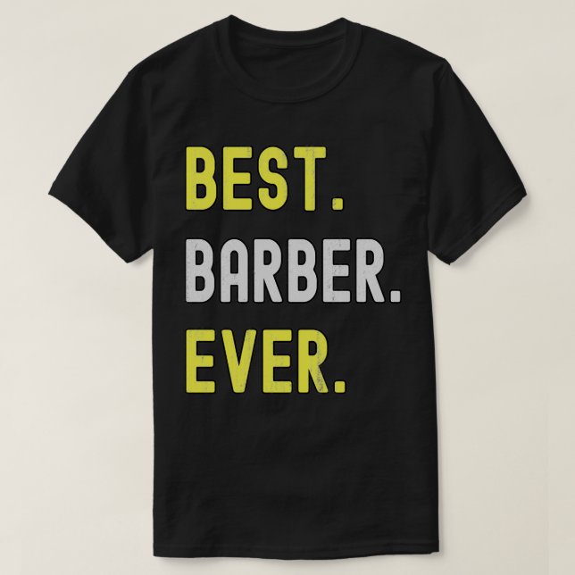 T-shirt Meilleur Barbier jamais 22 (Design devant)