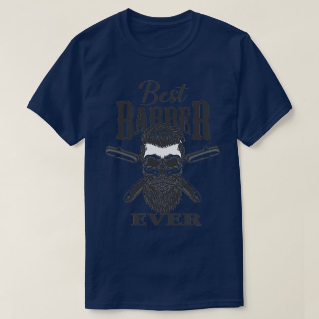 T-shirt Meilleur Barbier jamais conçu 6 (Design devant)