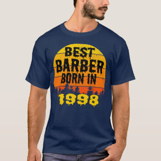 T-shirt Meilleur Barbier Né En 1998 Anniversaire Vintage