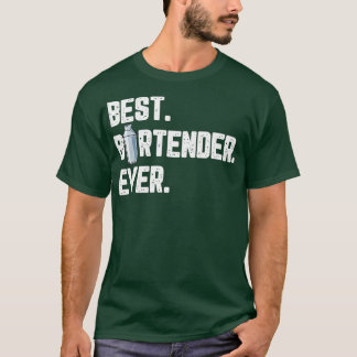 T-shirt Meilleur Barman De Bière Jamais Boire Barman Pour