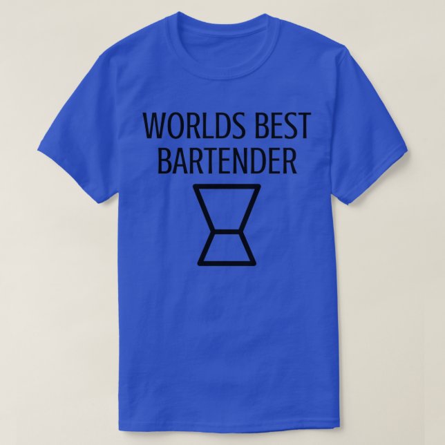 T-shirt Meilleur barman mondial 1 (Design devant)