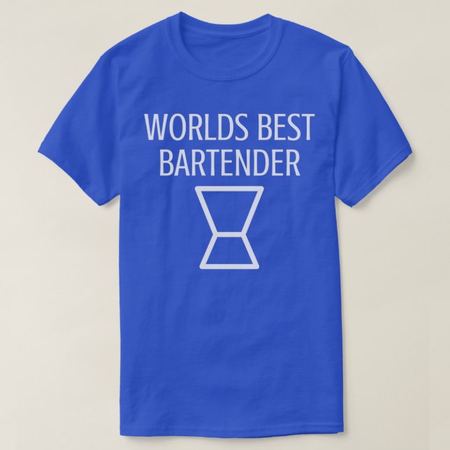 T-shirt Meilleur barman mondial 2 (Design devant)