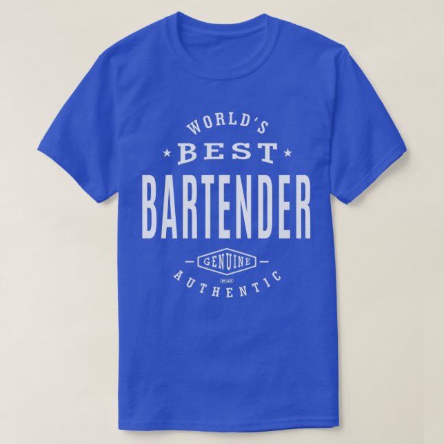 T-shirt Meilleur barman Worldx27s 1 (Design devant)