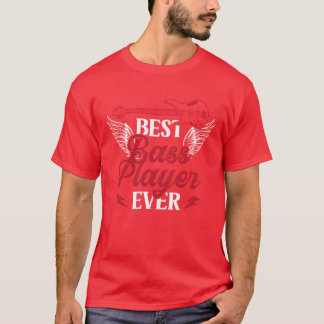 T-shirt Meilleur Bassiste de Tous les Temps Bande Musicien