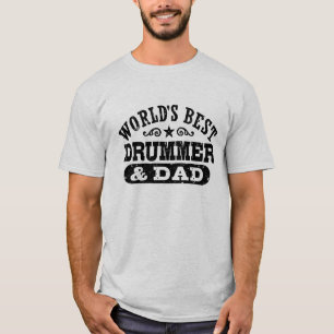 T-shirt Meilleur Batteur Et Père Du Monde