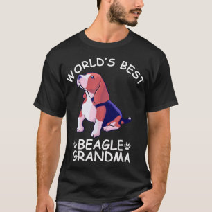 T-shirt Meilleur Beagle au monde Grandma Funny Granddog Ch