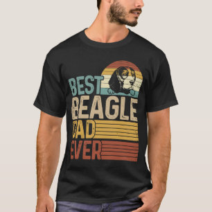 T-shirt Meilleur Beagle papa jamais Fête des pères rétro