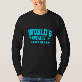 T-shirt Meilleur beau-père du monde bleu