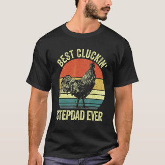 T-shirt Meilleur beau-père qui glousse de poulet cocorico 