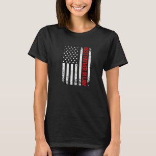 T-shirt Meilleur beau-père vintage Drapeau américain Fête