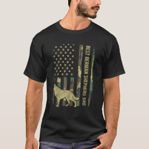 T-shirt Meilleur Berger Allemand Chien Papa Camouflage Ame