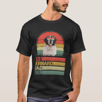 T-shirt Meilleur Bernard Papa Jamais Fête des pères Chien 