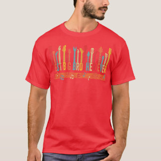 T-shirt Meilleur Big Brother Jamais Daddy Guitar Fils